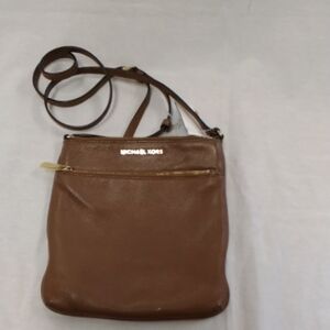 Michael Kors Brown Leather Crossbody Bag